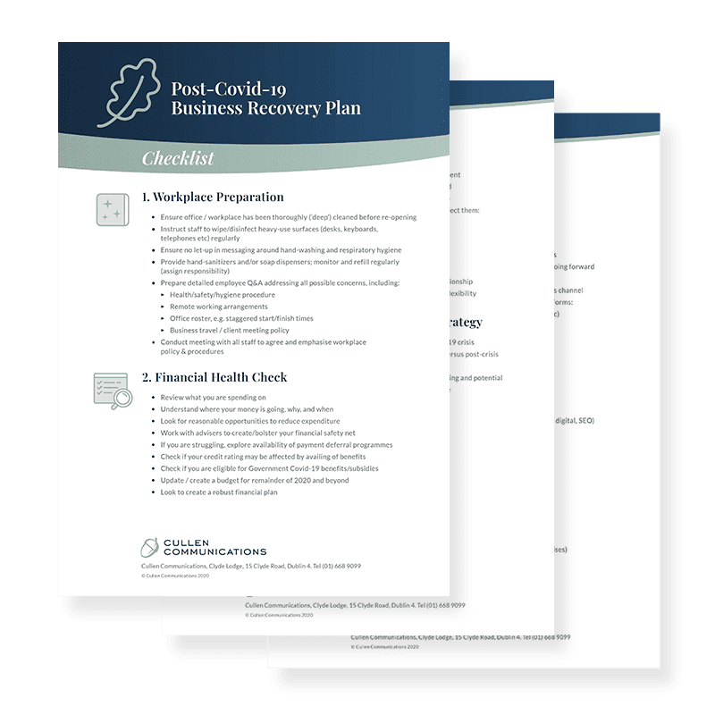 Download Your Post-COVID-19 Business Recovery Plan
