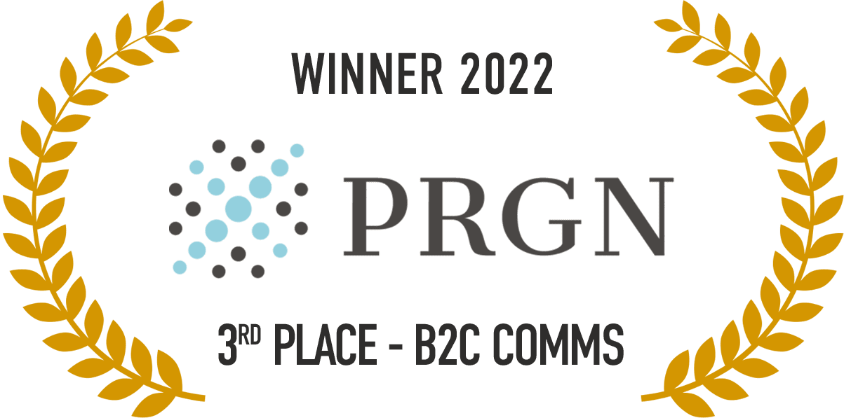 Dare 2b Campaign won bronze in B2C Consumer Communications (Products) category at the international PRGN 2022 Awards