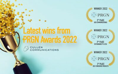 Global recognition for Cullen Communications at PRGN Awards 2022
