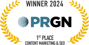 PRGN Award 1st Place - Content Marketing SEO